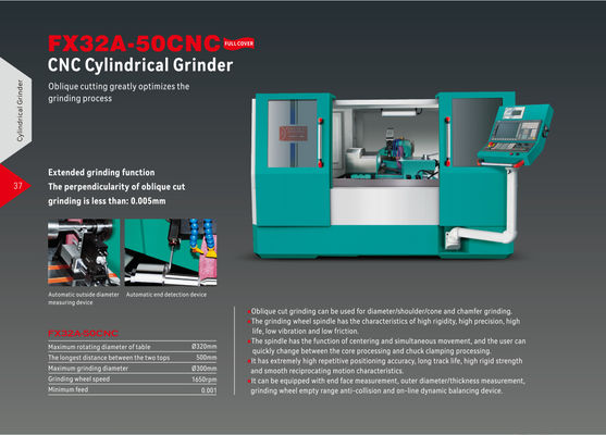 FX32A-35CNC Hotman Ηλεκτρική 380V κυλινδρική μηχανή αλέσεως Πολυλειτουργική μηχανή αλέσεως